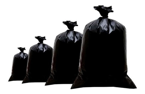 Kit Sacos De Lixo 20l/60l/100l Preto