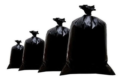 Kit Sacos De Lixo 20l/60l/100l Preto