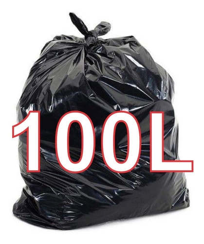 Saco De Lixo 100 Litros 200 Unidades Preto