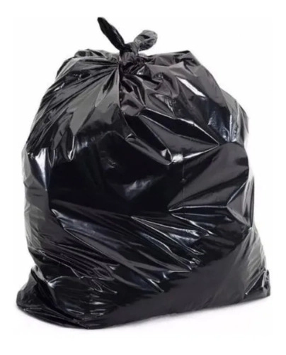 Saco De Lixo 100 Litros 100 Unidades  Preto