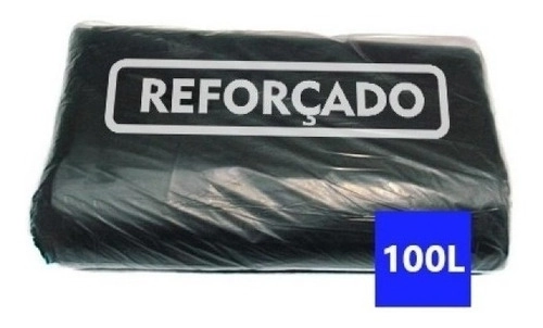 Saco De Lixo 100 Lts Preto Reforçado 90x105 Pct C/ 5kg Preto