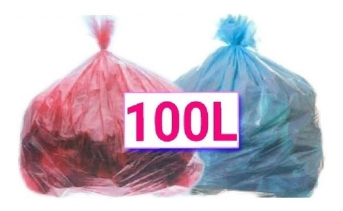 Saco De Lixo 100l Com 600 Un Azul