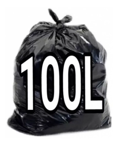 Saco De Lixo 100 Litros Super Resistente Aproxi 2,700kg Preto