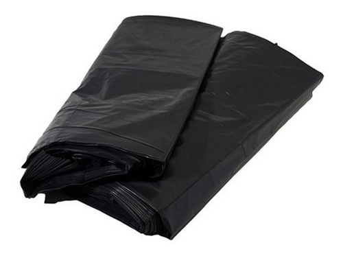 Saco De Lixo 100lt C/ 100 Unid 75x90x0,7 Preto