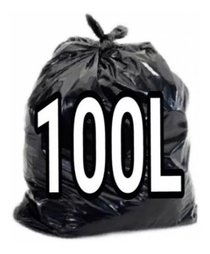 Saco De Lixo 100 Litros Super Resistente Aproxi 2,700kg Preto