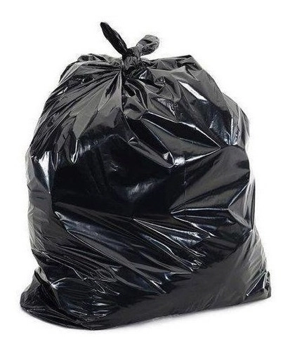 Saco De Lixo 100 Litros Reforçado 100 Unidades (mais Brinde) Preto