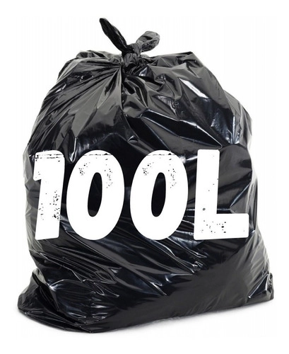Saco De Lixo 100l C/100un P3 Reforçado Preto Envio Imediato Preto