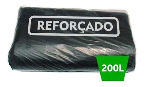 Saco De Lixo 200 Litros Reforçado Preto 95x115 Pct C/ 5kg Preto
