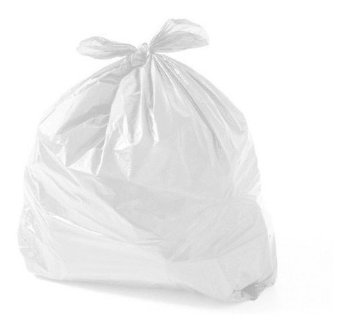 Saco De Lixo 20 Litros Branco Com 100 Unidades Hospitais Branco