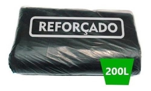 Saco De Lixo 200 Litros Reforçado Preto 95x115 Pct C/ 5kg Preto