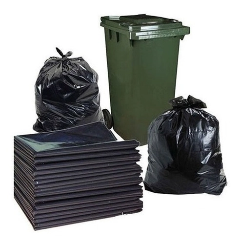 Saco De Lixo 300 Litros Super Reforçado C/100 Unidades Preto