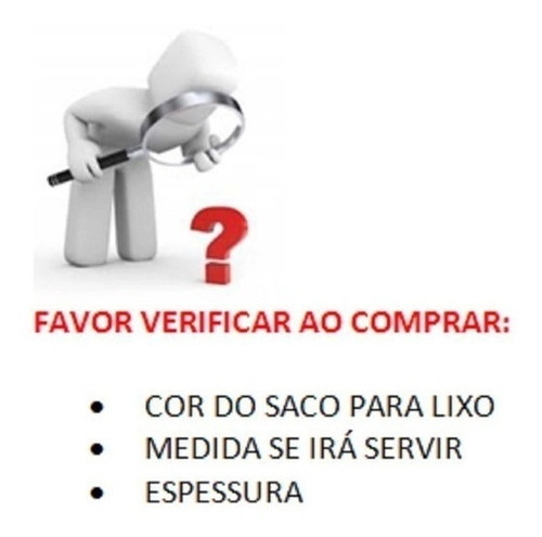 Saco De Lixo 60l 100 Un Preto Reforçado Preto