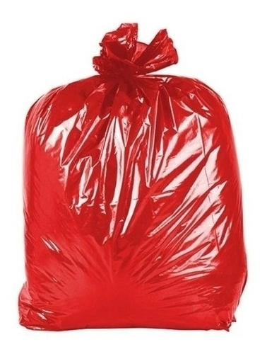Saco De Lixo 60 Litros Pacote C/100 Vermelho Vermelho
