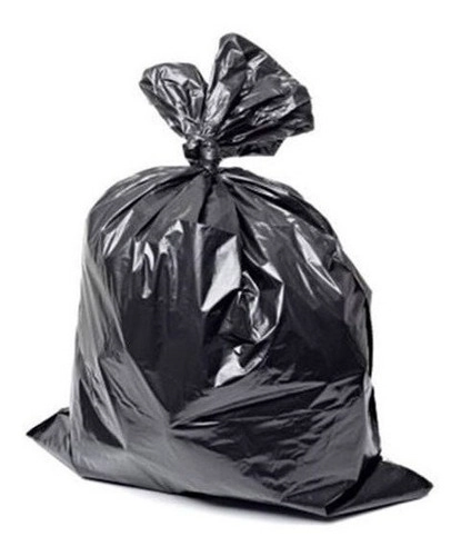 Saco De Lixo 60l 100 Un Preto 0,8 Micras Preto