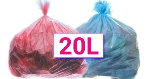 Saco De Lixo Colorido 20l 50 Unid Rosa