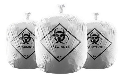 Saco De Lixo Infectante 100 Litros Branco 100 Unid Talge