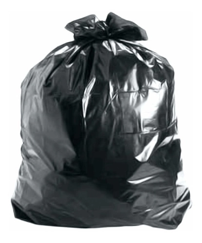 Saco De Lixo Super Reforçado Preto 100 Litros 50 Unidades Preto