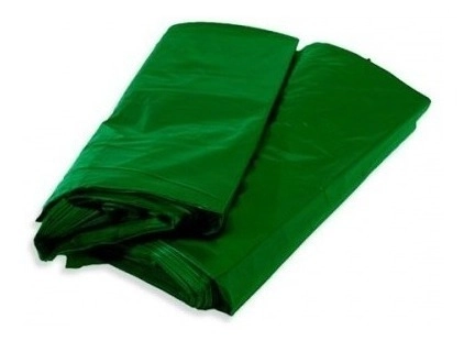 Saco De Lixo Verde P/ Reciclagem Vidro - Com 100 Unidades Verde