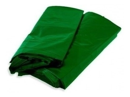 Saco De Lixo Verde P/ Reciclagem Vidro - Com 100 Unidades Verde