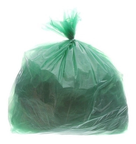 Saco Para Lixo Verde Reforçado 100 Lt Com 50 Uni