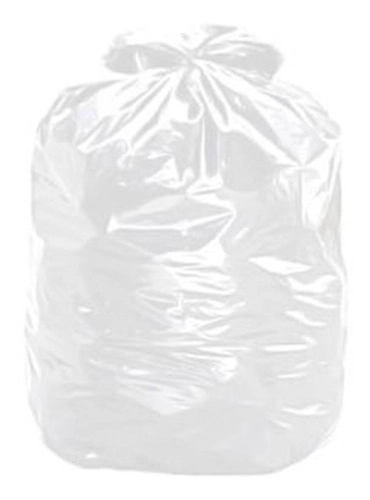 Saco Para Lixo Transparente 45x55x003 20l Com 100 Unidades -