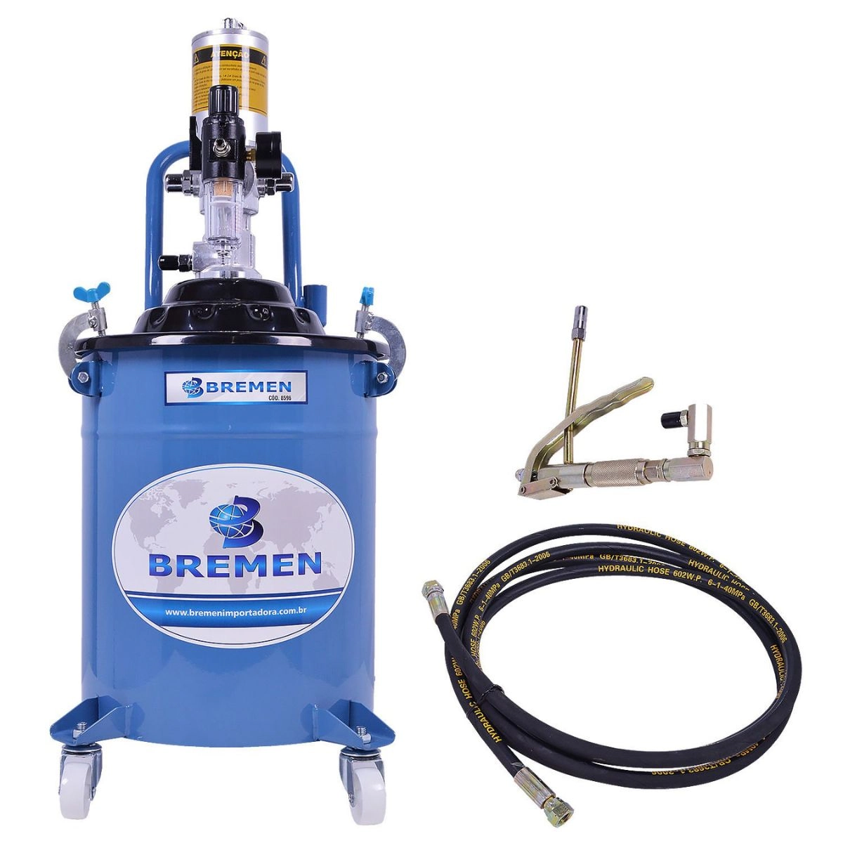 Propulsora Engraxadeira Pneumática Com Tambor 20kg
