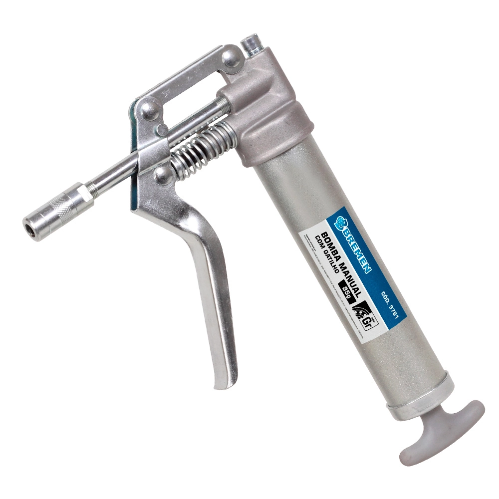 Bomba Para Graxa Manual Com Gatilho 1/8 Polegada Bremen 85g