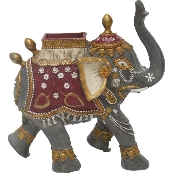 Escultura Craw Elefante Resina Qc0507