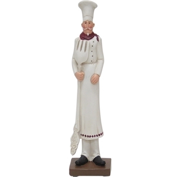Escultura Craw Cozinheiro Resina Qc0519