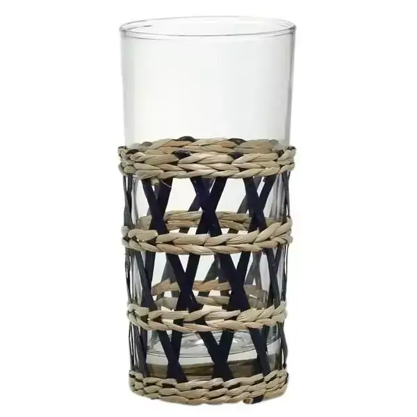 CJ DE COPOS COM RATTAN  - 6 PCS  - 15 CM