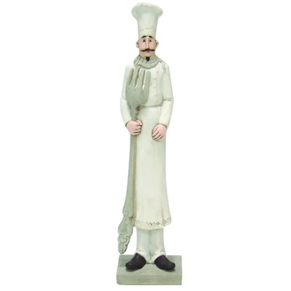 Escultura Btc Cozinheiro C/garfo Qc0237