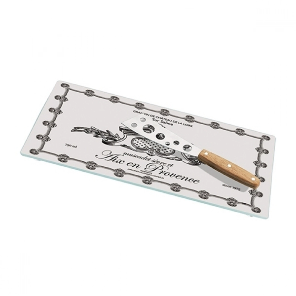 Tabua Para Queijo Craw Vidro Retangular Yh0058