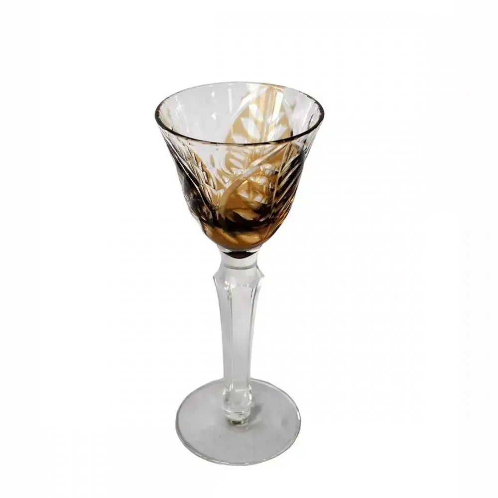 CJ TACASS DE LICOR DE VIDRO AMBAR 6 PCS 6CM X 6CM X 15,5CM
