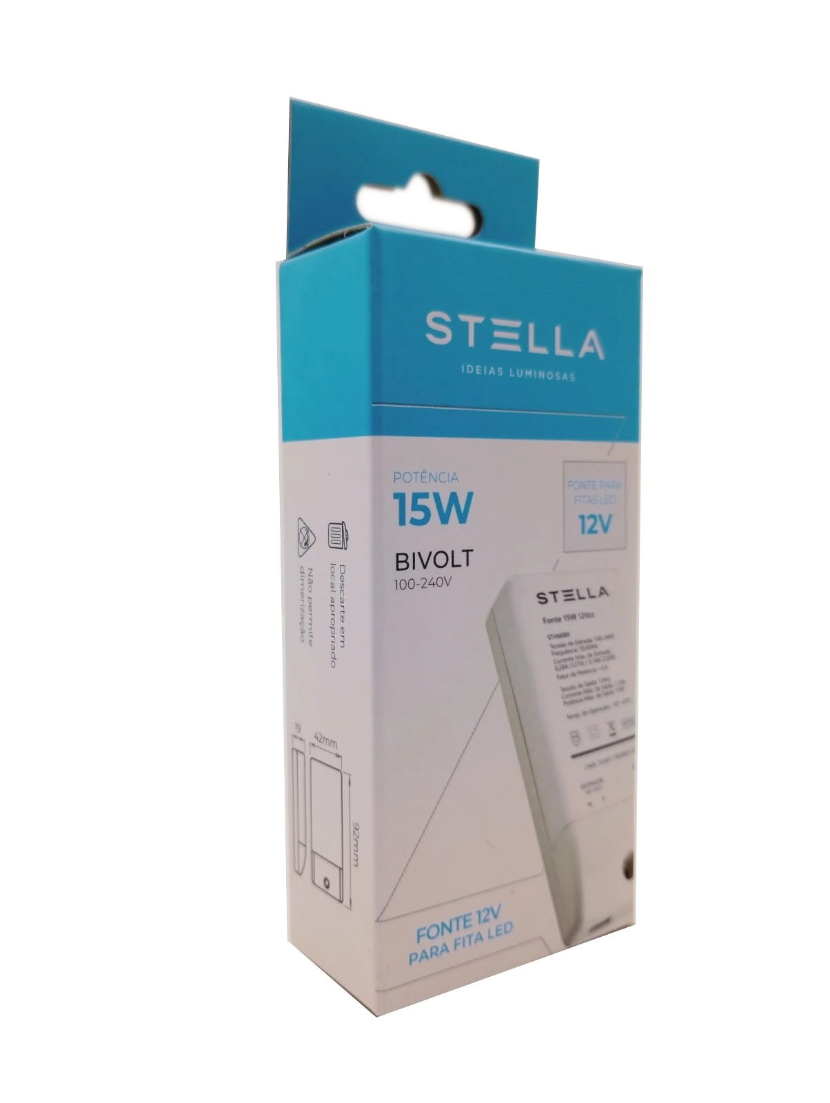 Fonte 12v 15w Para Fita De Led