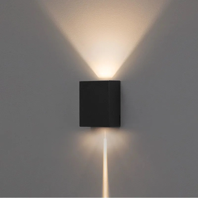 Arandela Effekt 1 Facho Aberto 1 Facho Fechado 8w 3000k Preto Stella