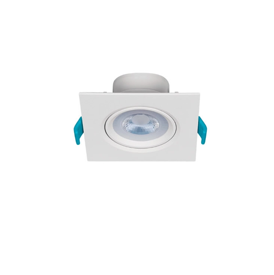 Spot De Led Embutir Stella Easy Mr16 Quadrado 4,5w Bivolt Branco 3000k Luz Amarela