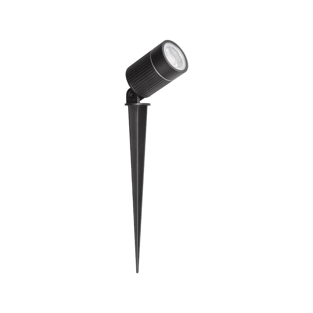 Espeto Para Jardim Stella Focco Led 7w Bivolt Preto 3000k Luz Amarela