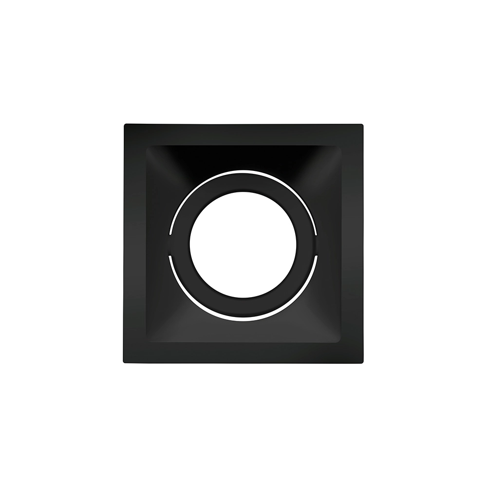 Spot De Embutir Recuado Stella Square Par 20 E27 Quadrado Bivolt Preto