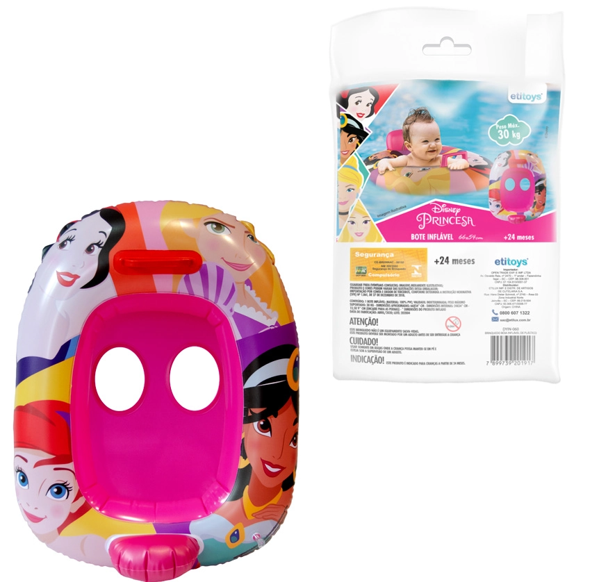 Bote Com Fralda 66x54cm Princesas - ETITOYS