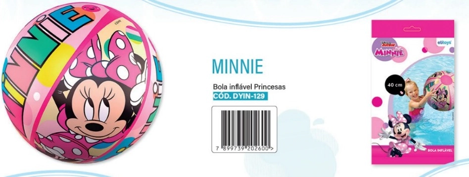Bola Inflavel 40cm Minnie