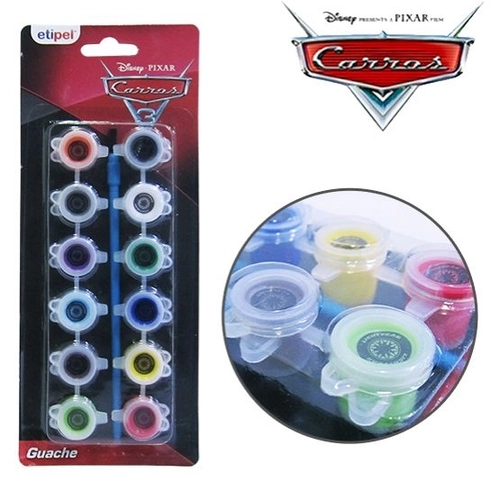 Guache Etilux 12 Cores Cars