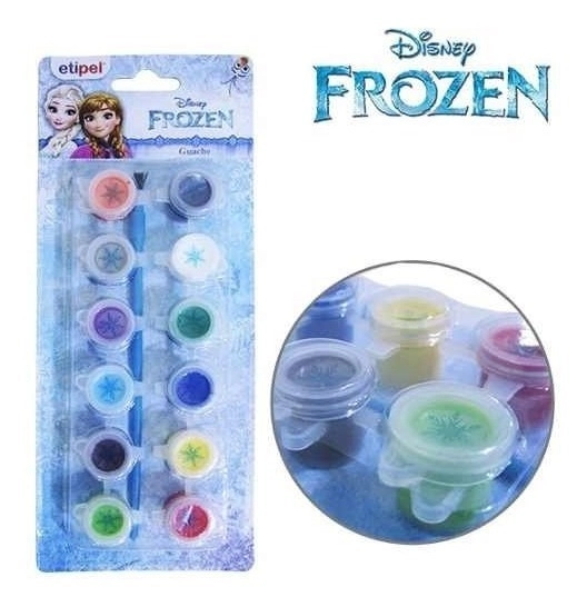 Guache Etilux 12 Cores Frozen