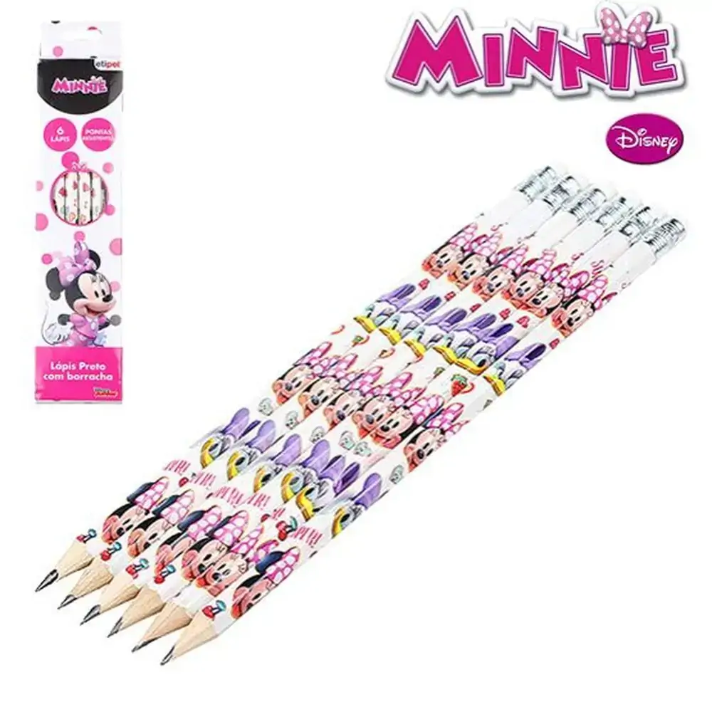 Lapis Preto C Borracha 6un Minnie