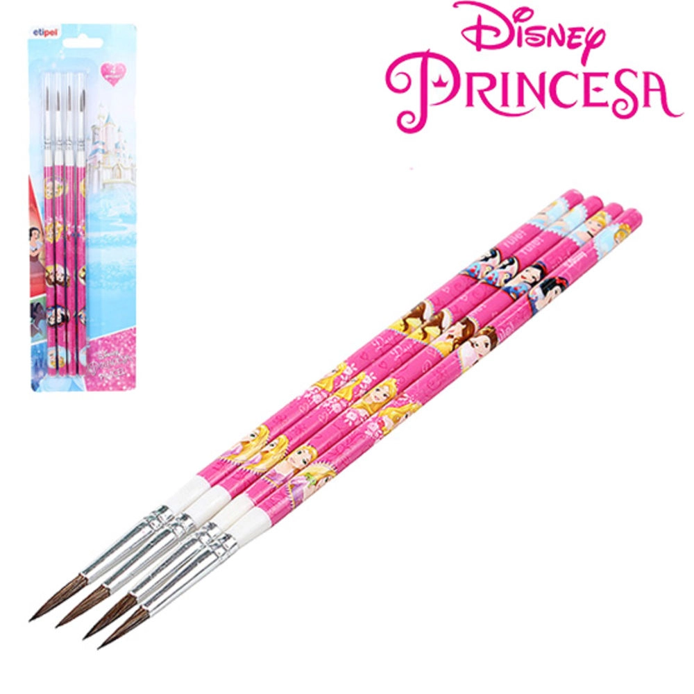 Pinceis Etilux 4 Unidades Princesa