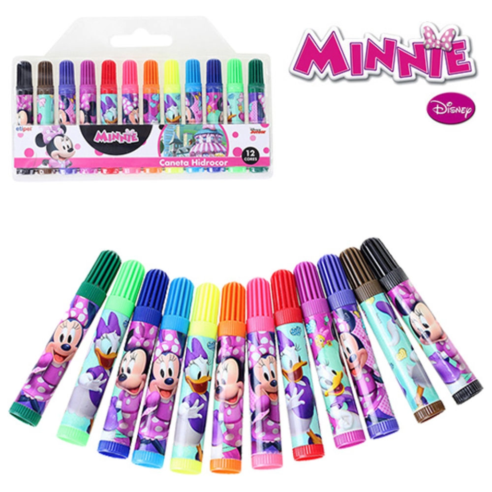 Canetinha Hidrocor 12un Minnie