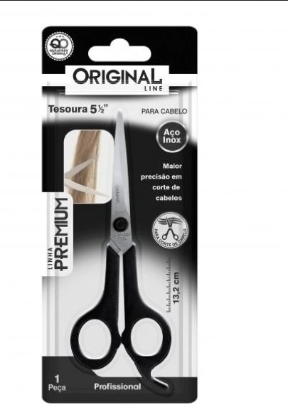 Tesoura Premium Orig P/cabelo 13,2cm