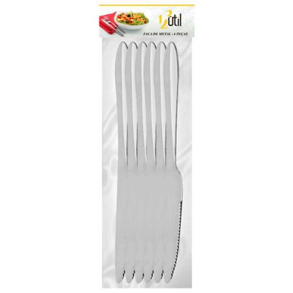 Conj Facas 123util C/6 Pcs Ref Ud32