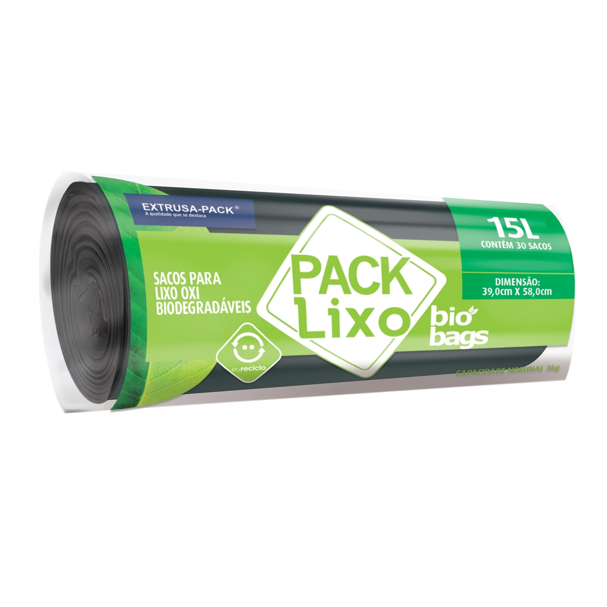 Saco Para Lixo Preto 15l Pack Lixo Bio Bags 30 Unidades
