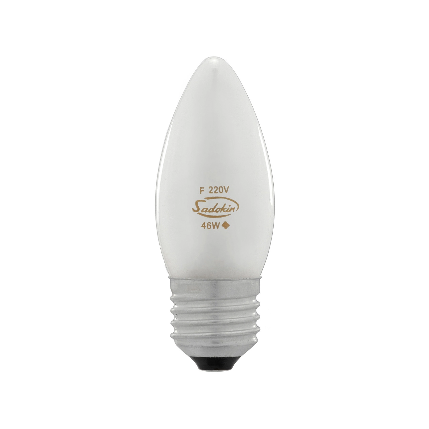 Lâmpada Halógena E27 Vela 46W Luz Amarela 220V Sadokin