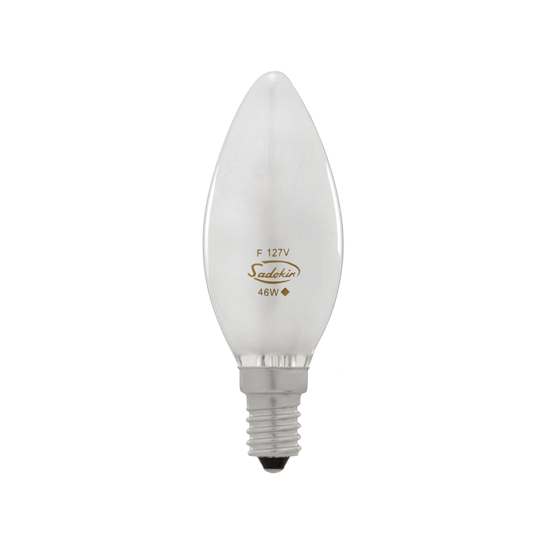 Lâmpada Halógena E14 Vela 46W Luz Amarela 127V Sadokin